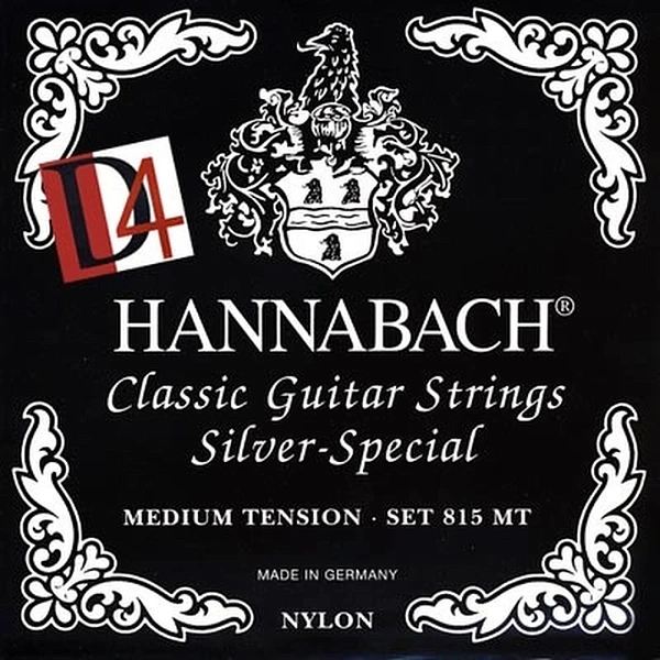 Струны для классической гитары Hannabach 815MTDURABLE Black Silver Special