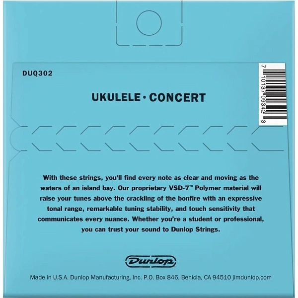 Струны для укулеле Dunlop DUQ302 Uke Concert