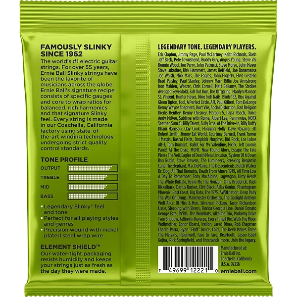 Струны для электрогитар Ernie Ball 2221 10-46