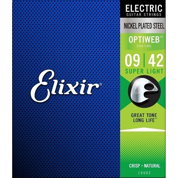 Струны для электрогитары Elixir 19002 Optiweb 9-42 Super Light