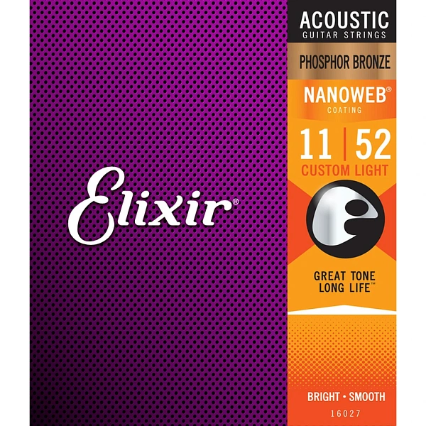 Струны для акустической гитары Elixir 16027 11-52