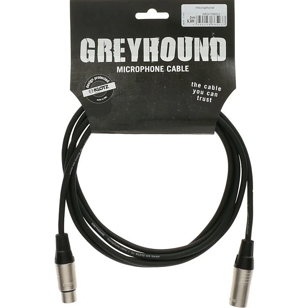 Микрофонный кабель Klotz Greyhound LPXGRG1FM-0200
